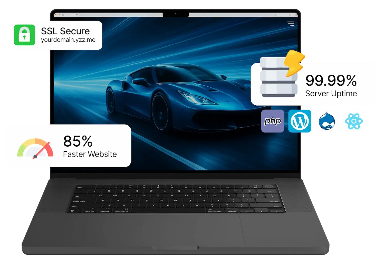 Free WordPress hosting dashboard