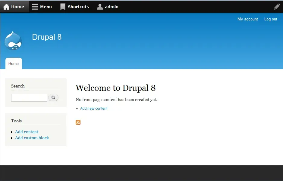 Drupal hosting dashboard